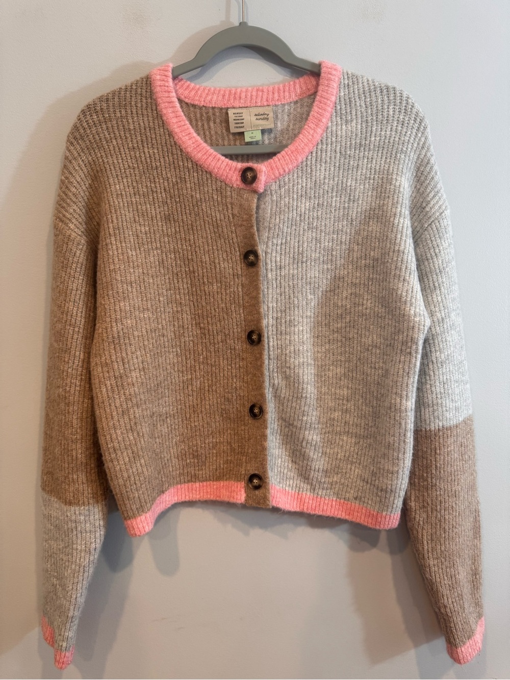Anthropologie Saturday/Sunday Dina Colorblock Knit Size M